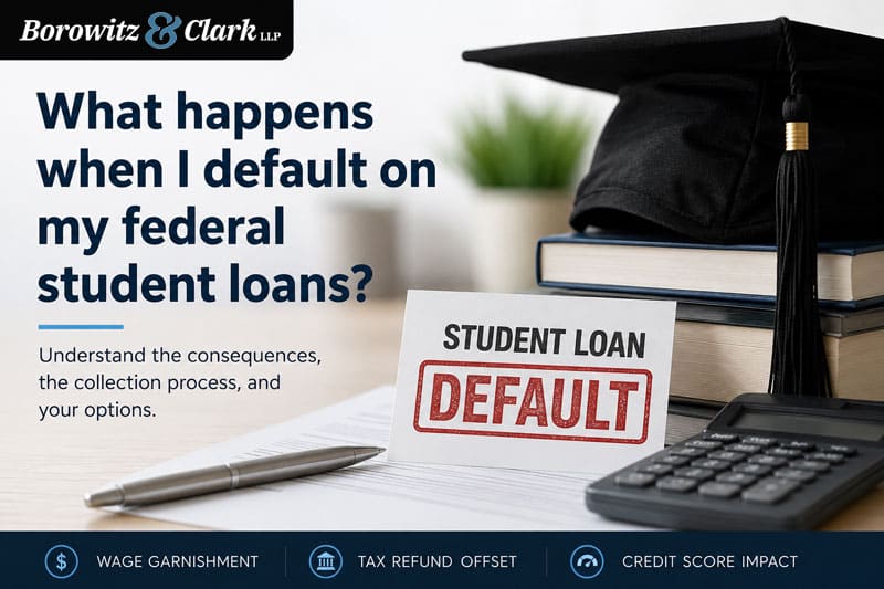 What happens when I default on my federal student loans?