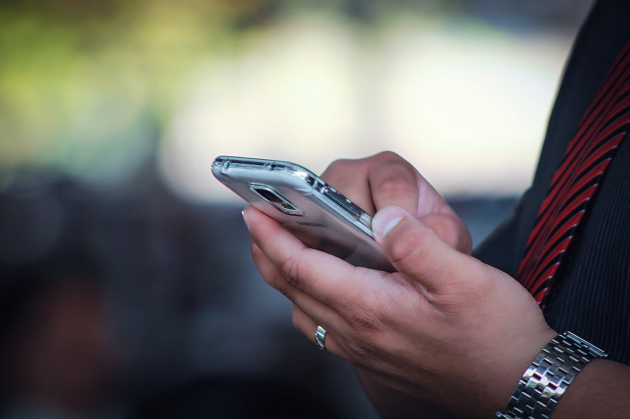 Man holding a phone